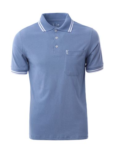 Polo Manga Curta Masculina AZUL