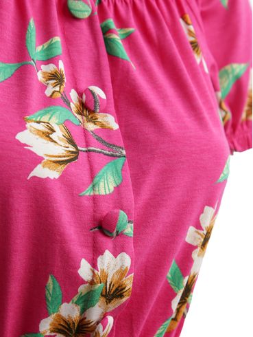 Blusa Cropped Ciganinha Feminina ROSA