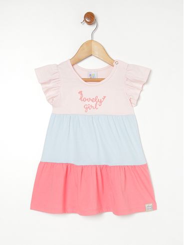 Vestido Infantil Para Bebê- ROSA