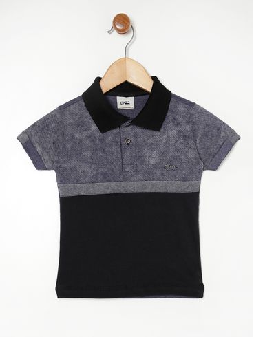 Polo Infantil Para Menino - MARINHO