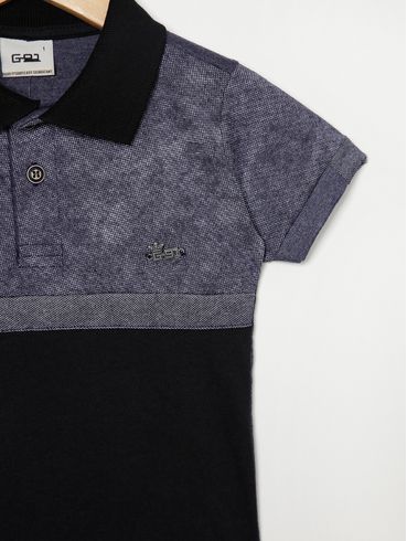 Polo Infantil Para Menino - MARINHO