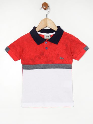 Polo Infantil Para Menino - VERMELHO