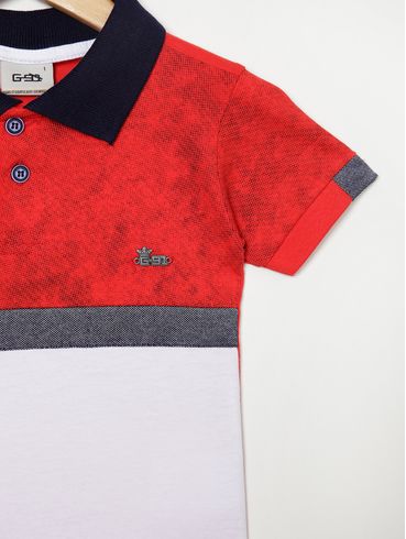 Polo Infantil Para Menino - VERMELHO