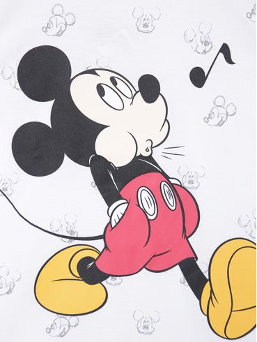 Camiseta Manga Curta Disney Infantil Para Menino - BRANCO