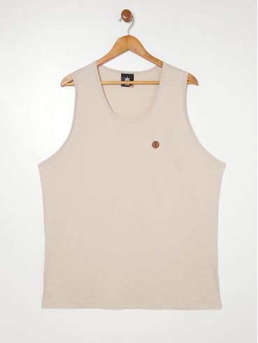 Camiseta Regata Plus Size Masculina AREIA