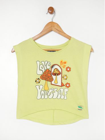 Blusa Regata Juvenil Para Menina - VERDE