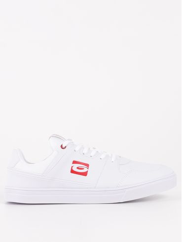 Tênis Casual Gangster Masculino BRANCO/VERMELHO