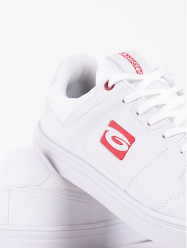 Tênis Casual Gangster Masculino BRANCO/VERMELHO
