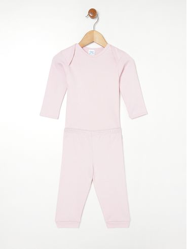 Pijama Infantil Para Bebê ROSA
