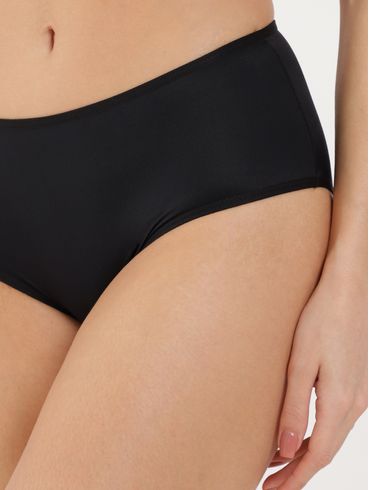 Kit com 02 Calcinhas Altas Femininas BEGE/PRETO