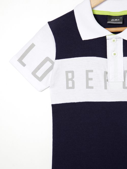 Polo Infantil Para Menino - MARINHO