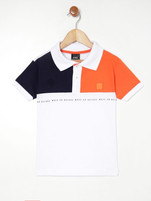 Polo Infantil Para Menino - BRANCO