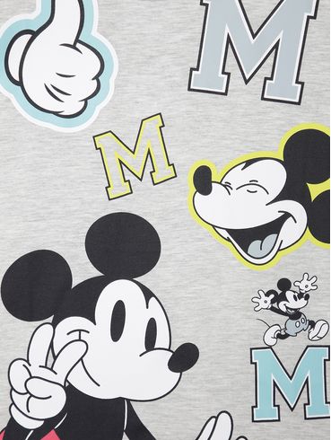Camiseta Manga Curta Disney Infantil Para Menino MESCLA
