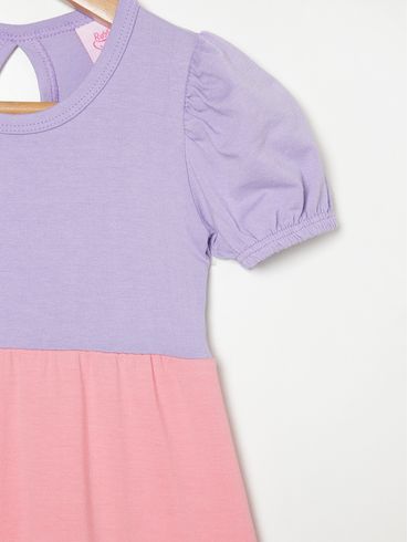 Vestido Infantil Para Menina - LILAS/CORAL/PINK