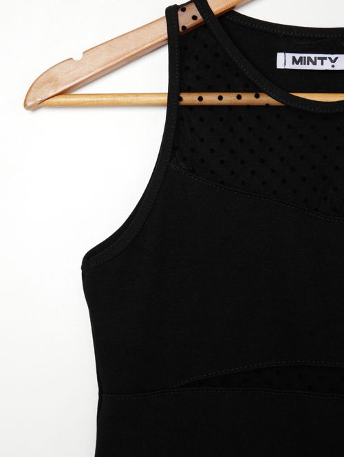 Vestido Rovitex Juvenil Para Menina - PRETO