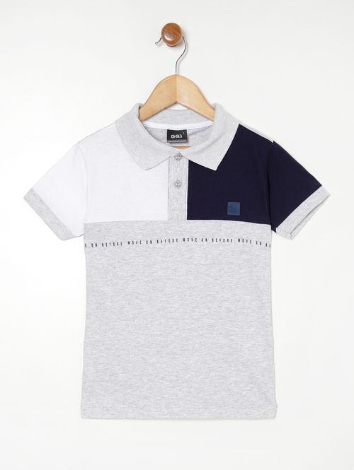 Polo Infantil Para Menino - MESCLA