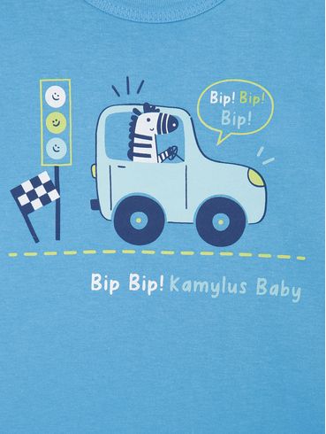 Conjunto Curto Infantil Para Bebê- AZUL