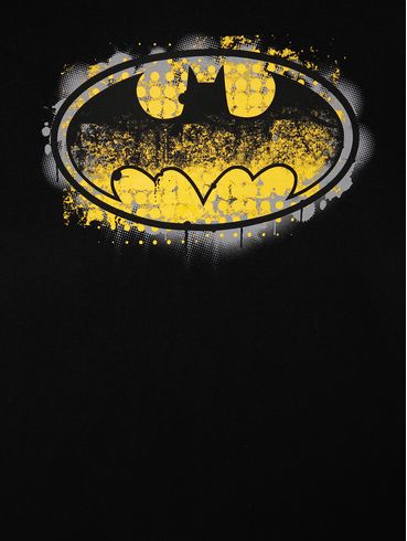 Camiseta Manga Curta Batman Juvenil Para Menino PRETO