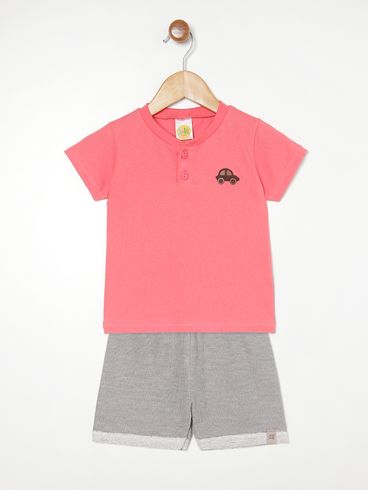 Conjunto Infantil Para Bebê - VERMELHO