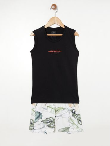 Conjunto Infantil Para Menino PRETO