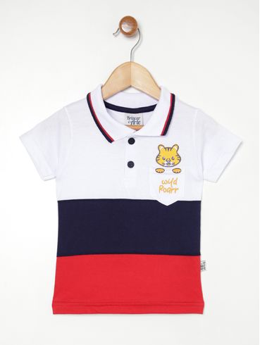 Polo infantil para Menino - BRANCO
