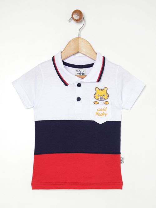 Polo infantil para Menino - BRANCO