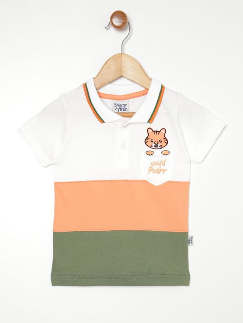 Polo infantil para Menino - BEGE