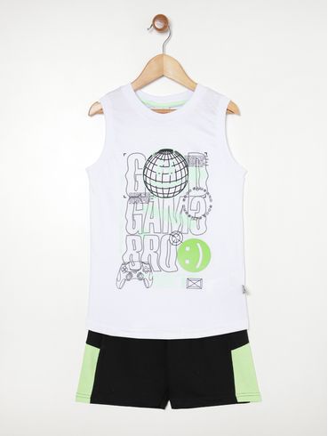 Conjunto Infantil Para Menino - BRANCO