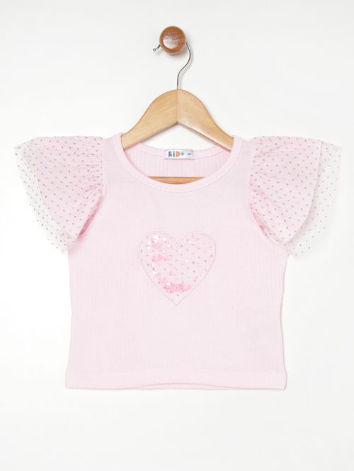 Blusa Regata Canelada Kid+ Infantil Para Menina ROSA