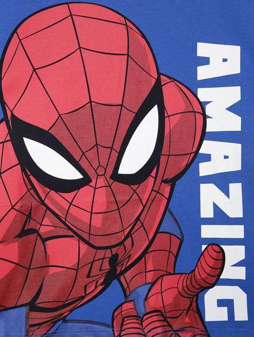 Camiseta Homem Aranha Infantil Para Menino - AZUL