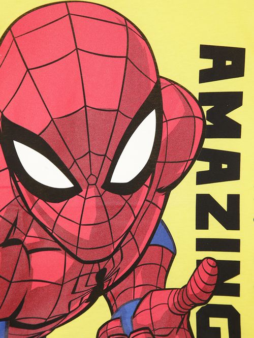 Camiseta Homem Aranha Infantil Para Menino - AMARELO