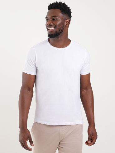 Camiseta Básica Elétron Masculina Branco