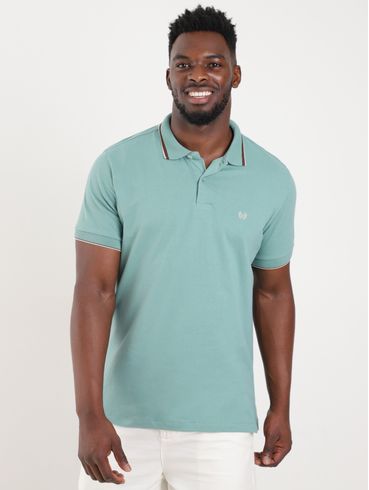 Camisa Polo Manga Curta Vilejack Masculina VERDE