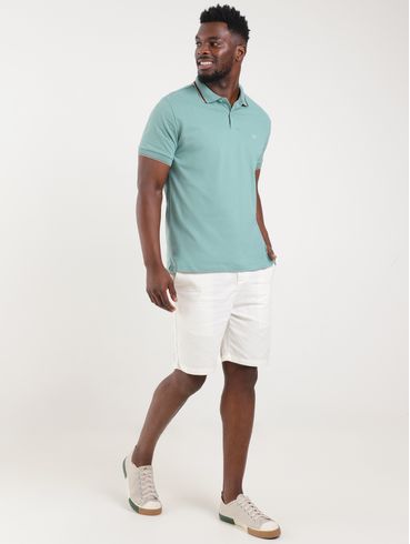 Camisa Polo Manga Curta Vilejack Masculina VERDE
