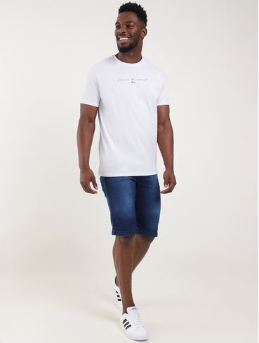 Camiseta Manga Curta Masculina BRANCO