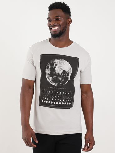 Camiseta Manga Curta Masculina PRATA