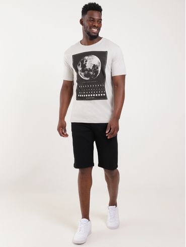 Camiseta Manga Curta Masculina PRATA