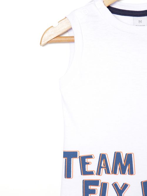 Conjunto Infantil Para Bebê- BRANCO/MARINHO