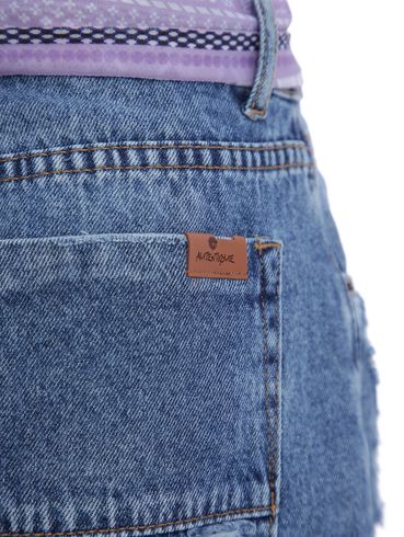 Mini Saia Marmorizada Autentique AZUL