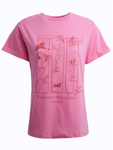 Blusa Manga Curta Autentique Feminina ROSA