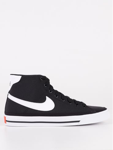 Tênis Nike Court Legacy Mid Feminino PRETO/BRANCO