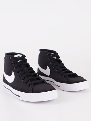 Tênis Nike Court Legacy Mid Feminino PRETO/BRANCO