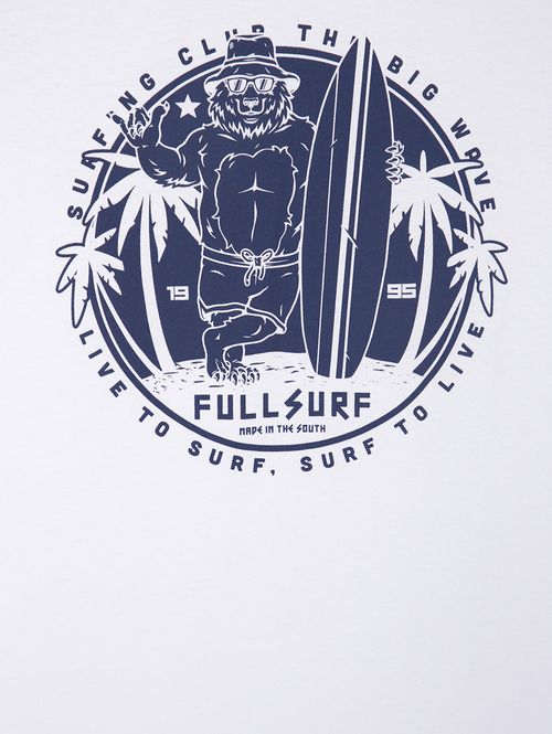 Camiseta Manga Curta Juvenil Para Menino BRANCO