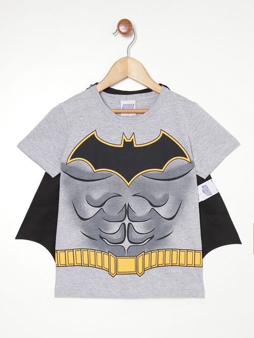 Camiseta Liga da Justiça Infantil Para Menino - MESCLA