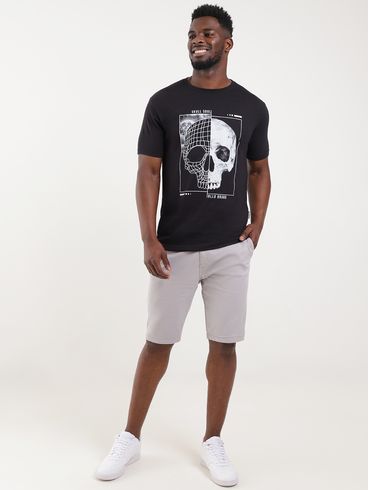 Camiseta Manga Curta Masculina PRETO