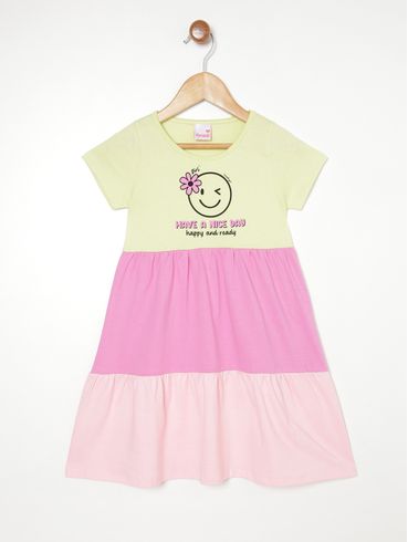 Vestido Infantil Para Menina - VERDE