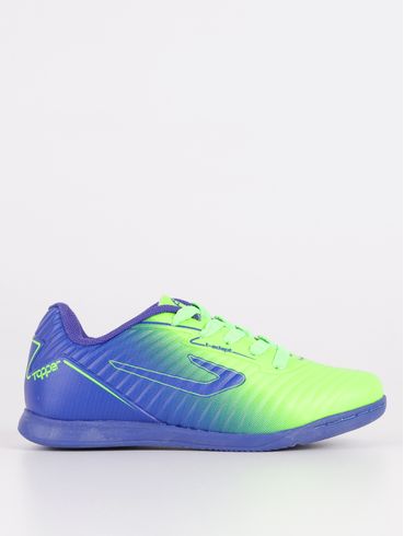 Tênis Futsal Topper Forza II Juvenil Para Menino - VERDE/AZUL