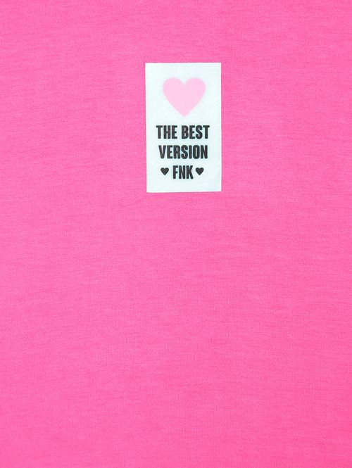 Blusa Manga Curta Juvenil Para Menina - PINK