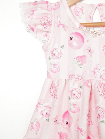 Vestido Infantil Para Bebê- ROSA