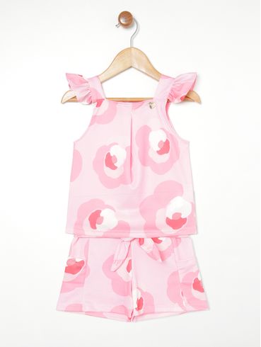 Conjunto Infantil Para Menina - ROSA